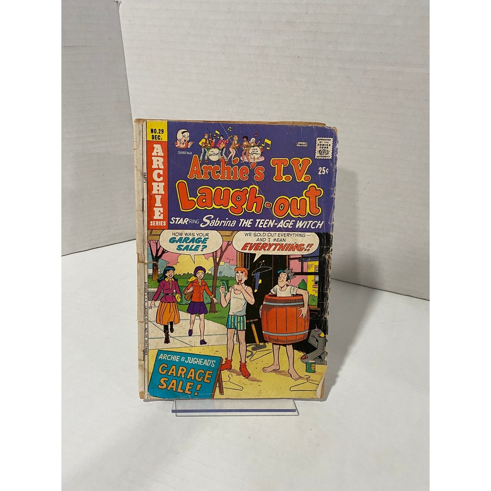 Archie Comics Archie's T.V. Laugh-Out No. 29 Sabrina Garage Sale 1974 Bronze Age